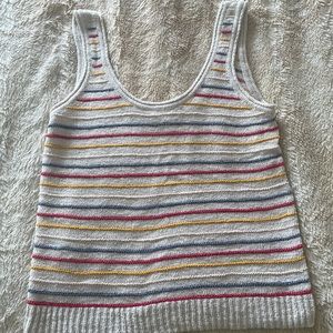 Madewell Striped Sweater Tank Top